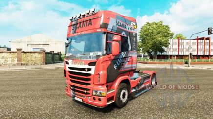 Projeto da pele sobre o N7 trator Scania para Euro Truck Simulator 2