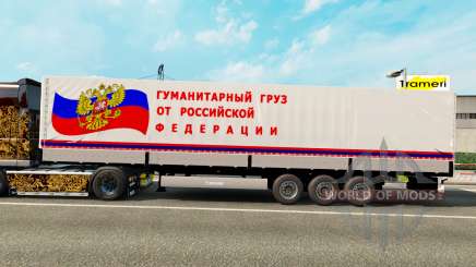 Um semi-reboque de transporte humanitário de carga para Euro Truck Simulator 2