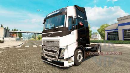 O Preto-e-Branco de pele para a Volvo caminhões para Euro Truck Simulator 2