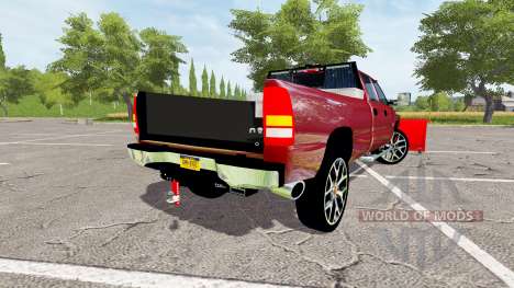 Chevrolet Silverado 2500 HD 2002 plow v2.0 para Farming Simulator 2017