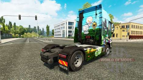 Minecraft pele para a Volvo caminhões para Euro Truck Simulator 2
