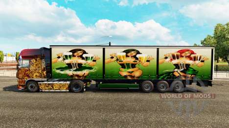 Pele Irlandês Vermelho Cerveja no trailer para Euro Truck Simulator 2
