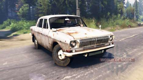 GAZ-24 Volga estrelas para Spin Tires
