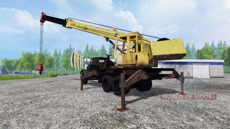 KrAZ 257 caminhão guindaste para Farming Simulator 2015