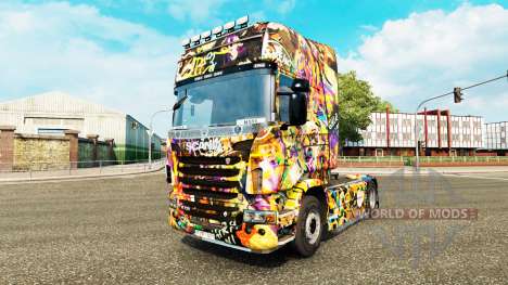 Graffiti pele para o Scania truck para Euro Truck Simulator 2