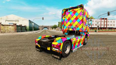 Arlequin pele para caminhão Scania para Euro Truck Simulator 2