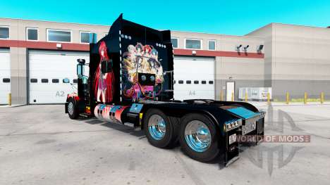 Скин High School DxD Anime на Peterbilt 389 para American Truck Simulator