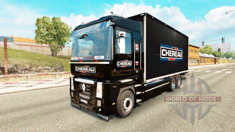 Pele Chereau para trator Renault Magnum tandem para Euro Truck Simulator 2