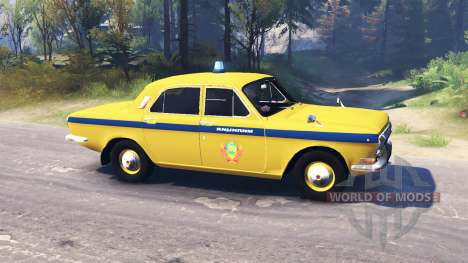 GAZ-24 Volga Polícia para Spin Tires