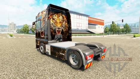 A pele do Tigre sobre o caminhão do HOMEM para Euro Truck Simulator 2
