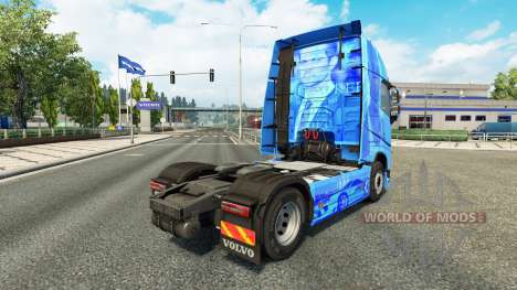 Pele Paul Walker R. I. P., para a Volvo caminhõe para Euro Truck Simulator 2