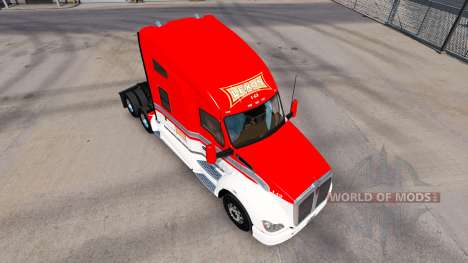Pele Lexan Transporte de trator Kenworth T680 para American Truck Simulator