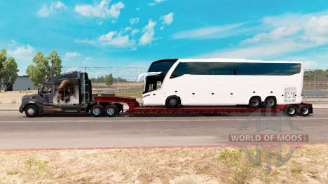 Baixa varrer com a carga de ônibus para American Truck Simulator