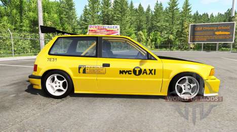 Ibishu Covet New York Taxi v0.8.0.1 para BeamNG Drive