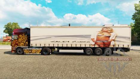 Pele Kaley Cuaco Trinute no trailer para Euro Truck Simulator 2