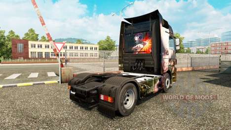 Pele Tóquio Ghoul em um trator Mercedes-Benz para Euro Truck Simulator 2