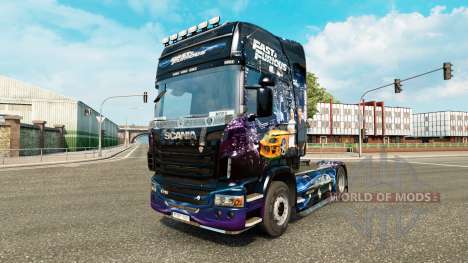Skin do Fast & Furious para o Scania truck para Euro Truck Simulator 2