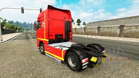 Pele Sapeur Pompier no tractor DAF para Euro Truck Simulator 2