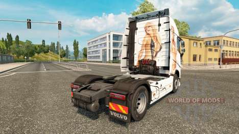 Pele, eu Amo a Buceta para a Volvo caminhões para Euro Truck Simulator 2