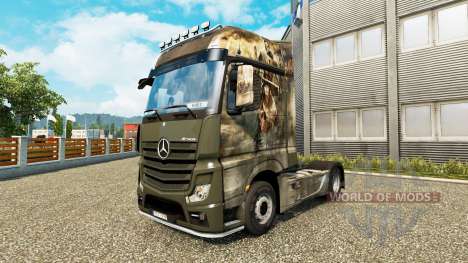 Pele Cruzada para trator Mercedes-Benz para Euro Truck Simulator 2