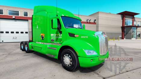 Boyd Transporte de pele para o caminhão Peterbil para American Truck Simulator