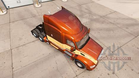 Vintage de Madeira, de pele para o caminhão Pete para American Truck Simulator