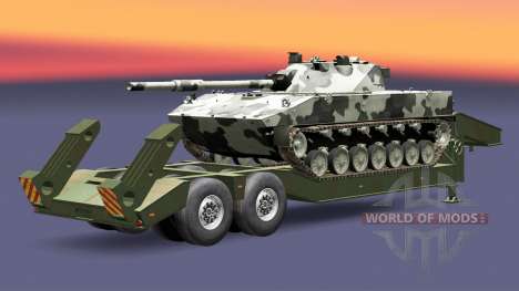 Semi transportar equipamento militar v1.6.1 para Euro Truck Simulator 2