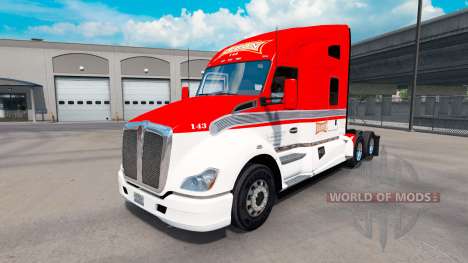 Pele Lexan Transporte de trator Kenworth T680 para American Truck Simulator