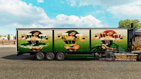 Pele Irlandês Vermelho Cerveja no trailer para Euro Truck Simulator 2