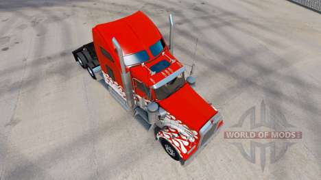 Inferno pele para o Kenworth W900 trator para American Truck Simulator