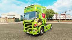 Pele Caco, o Sapo no trator Scania para Euro Truck Simulator 2
