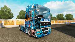 Pele de Heróis Marvel no caminhão HOMEM para Euro Truck Simulator 2