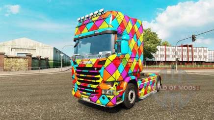 Arlequin pele para caminhão Scania para Euro Truck Simulator 2