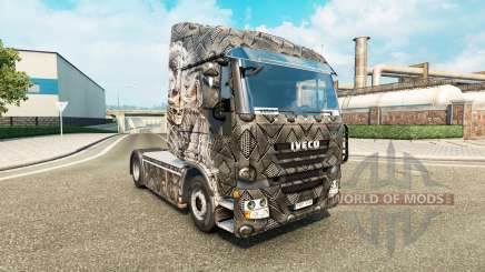 A pele de Esqueleto Guerreiro para o caminhão Iveco para Euro Truck Simulator 2