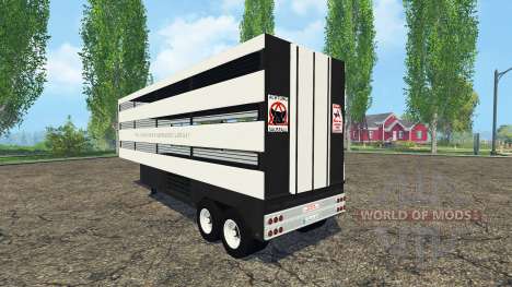 Semi-reboque-gado transportadora para Farming Simulator 2015