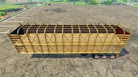 Semi-reboque-gado transportadora EUA v1.0 para Farming Simulator 2015