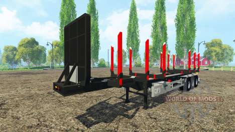 Huttner madeira trailer para Farming Simulator 2015