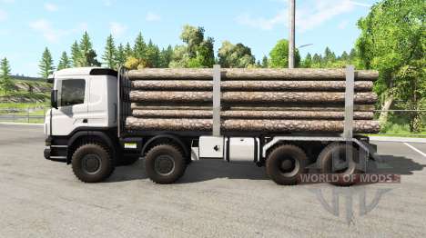 Scania 8x8 heavy utility truck v2.0 para BeamNG Drive