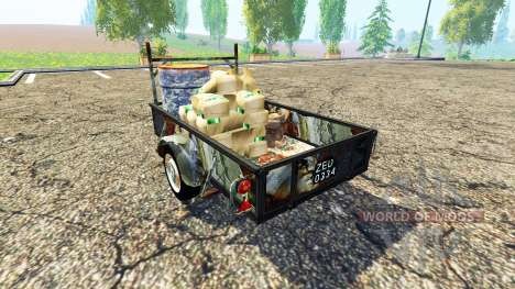 Eixo único serviço de reboque para Farming Simulator 2015