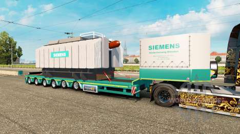 Baixa varrer com a carga do transformador Siemen para Euro Truck Simulator 2