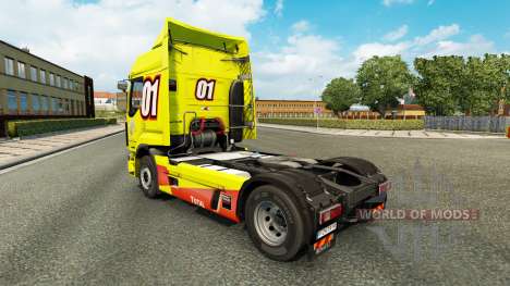 Corrida Amarelo pele para a Renault Premium cami para Euro Truck Simulator 2