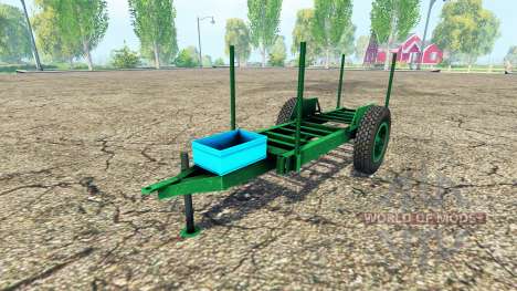 Rústico de madeira trailer para Farming Simulator 2015
