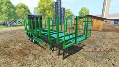 Um grande semi-reboque de madeira para Farming Simulator 2015