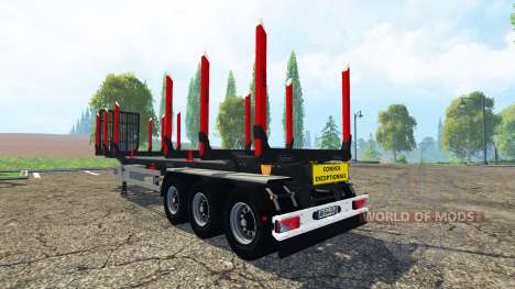 Huttner madeira trailer para Farming Simulator 2015