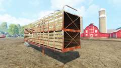 Semi-reboque-gado transportadora para Farming Simulator 2015