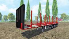 Semi-reboque Kogel madeira para Farming Simulator 2015