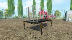 Uma plataforma de madeira com o manipulador de v1.2 para Farming Simulator 2015