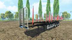 A madeira Fliegl semi-reboque v1.1 para Farming Simulator 2015