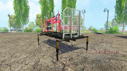 Uma plataforma de madeira com o manipulador de v1.3 para Farming Simulator 2015