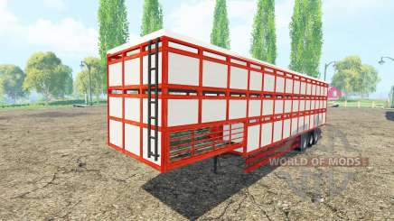 Semi-reboque-gado portador de v1.1 para Farming Simulator 2015